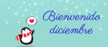 Poster Bienvenido diciembre Navidad Español Spanish Christmas | TPT