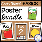 Classroom Decor Poster BUNDLE | Cork Board Basics, Beginni