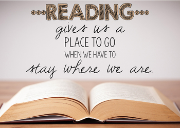 Poster FREEBIE: Reading Gives You a Place to Go by Tamara Salisbury