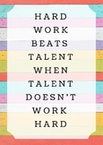 Poster - Hard Work Beats Talent
