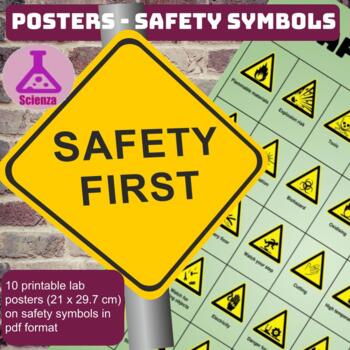 Preview of Poster - Lab safety symbols