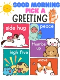 Poster: Morning Greeting Choice Board
