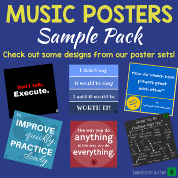Music Poster Pack Music Room Art Music Teacher Music Room Poster Music Classroom Music Room Decor Band Teacher Band Director