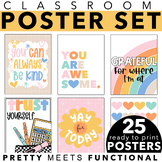 Poster Set for Growth Mindset - Inspirational - Classroom Decor