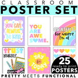 Poster Set for Growth Mindset - Inspirational - Classroom Decor