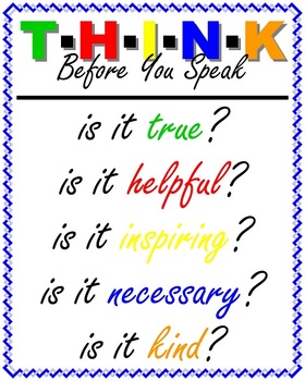 Poster: THINK by Travis Terry Teachers Pay Teachers