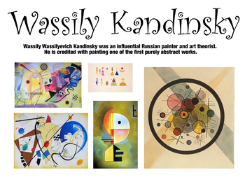 Preview of Poster: Wassily Kandinsky Painting + Brief Bio