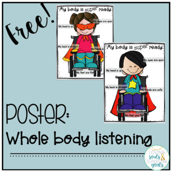 Preview of Poster: Whole Body Listening - Superhero Wheelchairs