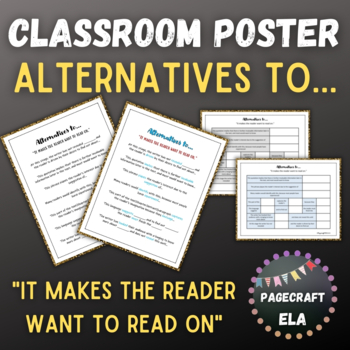 Preview of Poster and Graphic Organizer | Development of Analysis | Improving Vocabulary