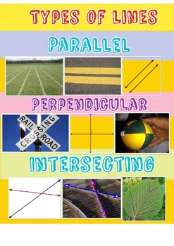 Preview of Poster- lines - perpendicular, parallel and intersecting