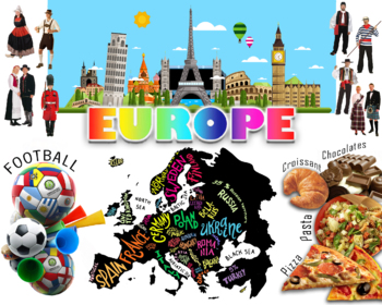 Preview of Poster of European culture for kids