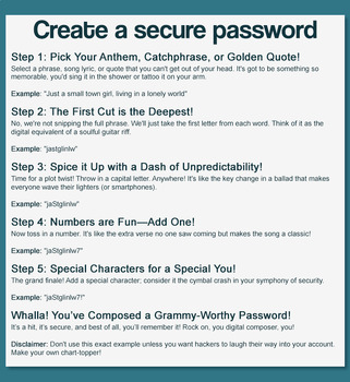 How to Create a Secure Password