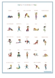 Poster positions of yoga (Ita)