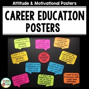 Preview of Career Posters for College and Career Readiness & Vocational Career Exploration