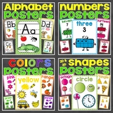 Posters Bundle (Alphabet Letters, Numbers 0-20, 2D & 3D Sh