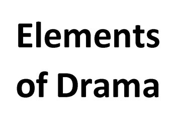 Preview of Posters Elements of Drama and Music