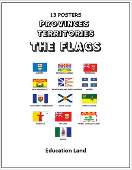 100% Polyester 3'x5' Province & Territory Flags Set of 14 Canada 