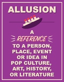 Posters: Literary Terms (Set of 16) in PURPLE