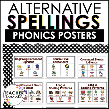 Preview of Spelling Pattern Posters - Phonics Posters