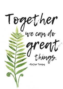 Posters: Watercolor plants with diversity celebration quotes | TpT