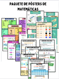 Paquete de pósters de matemáticas, Math Anchor Chart bundl