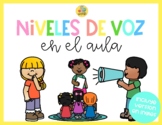 Pósters de niveles de voz/ Spanish&English