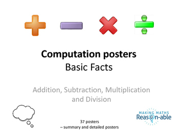 Preview of Posters for Computation - Basic Facts (summary and detail posters)