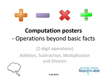 Preview of Posters for Computation - Operations beyond basic facts (summary posters)