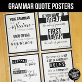 Grammar Quote Posters for English Classrooms