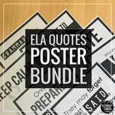 Posters for English Classrooms BUNDLE: 28 Inspirational Qu
