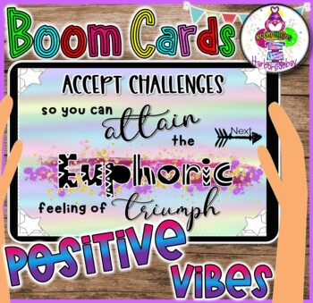 Preview of Postive Vibes A Positve Deck | BOOM Cards