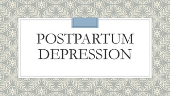 Preview of Postpartum Depression