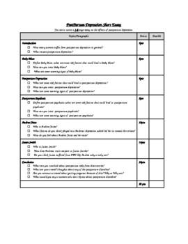 postpartum depression treatment essay