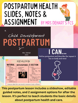 Preview of Postpartum Lesson