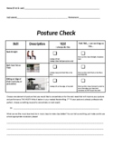 Posture Checklist - Beginner Band
