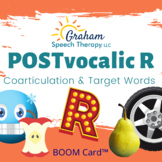 Postvocalic R: Coarticulation & Target Words BOOM Card™