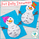 Pot Belly Snowman - Cut and Stick Winter Craft