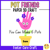 Pot Friends Your Best Buddy 3D Paper Craft | Foster Care C