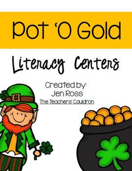 Preview of Pot O' Gold Literacy & Math Centers