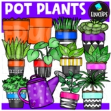 Pot Plants Clip Art Set - EARTH DAY {Educlips Clipart}