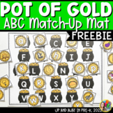 Pot of Gold ABC Match-up Mat (Sensory Bin Mat) FREEBIE