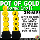 St. Patrick's Day Pot of Gold Name Craft - Bulletin Board 