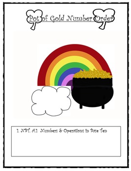 Preview of Pot of Gold Number Order