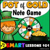 Pot of Gold St. Patricks Day Note Naming Game Music Game M