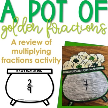 Preview of Pot of Golden Lucky Fractions- Fraction Multiplication