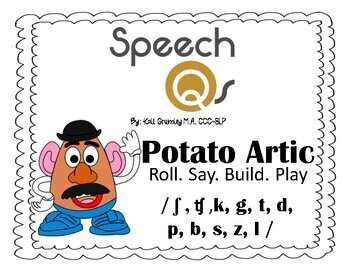 Potato Artic Bundle No Prep ʃ ʧ K G T D P B S Z L By Speech Qs