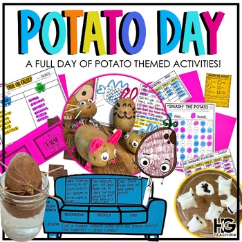 Preview of Potato Day | End of the Year Theme Day Activities | Potato Pet, Reading, Math