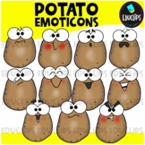 Potato Emoticons Clip Art Set {Educlips Clipart}