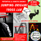 Potential & Kinetic ENERGY Jumping Origami FROGS LAB