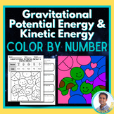 Potential & Kinetic Energy Color By Number | Physics | Val